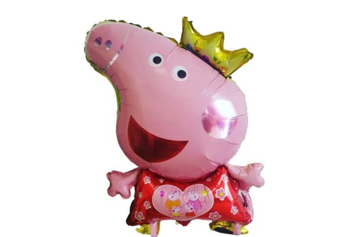 Folinis-balionas-su karuna-Kiaulyte-Peppa-83-cm