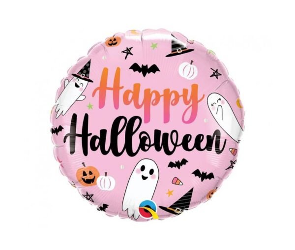 Folinis balionas apvalus ,,Happy Halloween” 46 cm