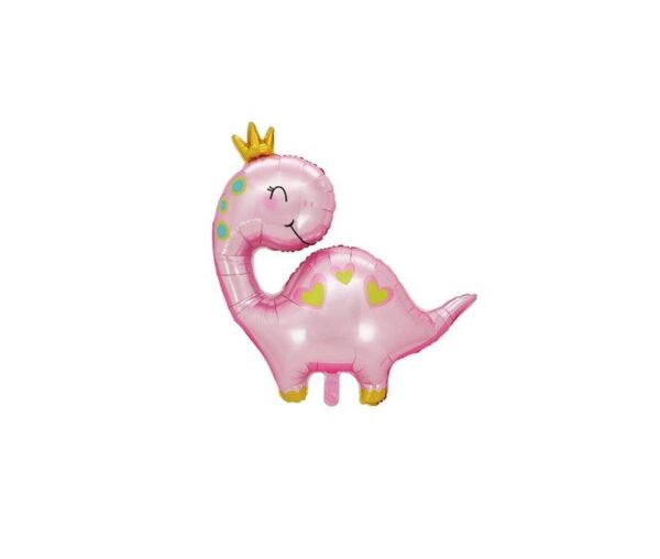 Folinis balionas rožinis ,,Dinozauras” 96 cm