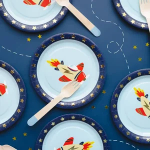 Lektuvas-vienkartiniai-indai-6-vnt.-dekore