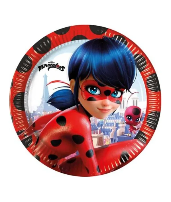 Miraculous ladybug vienkartinės lėkstutęs 8 vnt