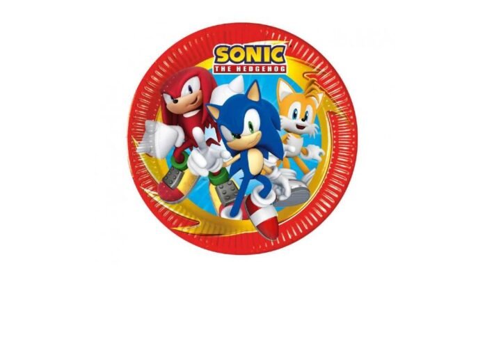 Vienkartinės-lėkštutės-žiukas-Sonic-8-vnt-23-cm