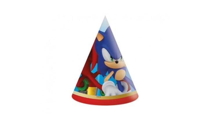 Popierinės-kepurės-eziukas-sonic-6-vnt.