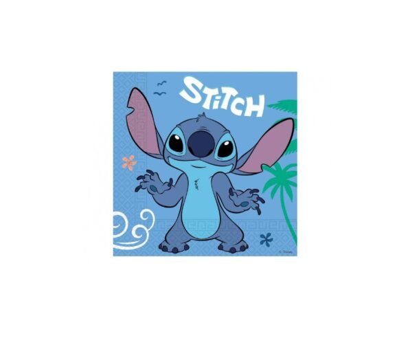 Vienkartinės servetėlės ,,Stitch ir Angel” 20 vnt.