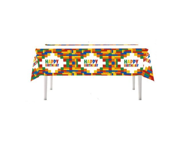 Plastikinė staltiesė ,,Lego kaladėlės” 180 cm