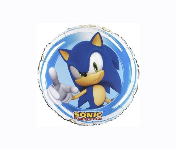 Ežiukas Sonic balionas 45 cm dvipusis