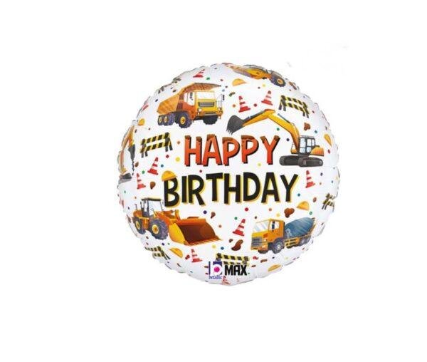 Folinis balionas apvalus ,,Konstruktorius” 45cm