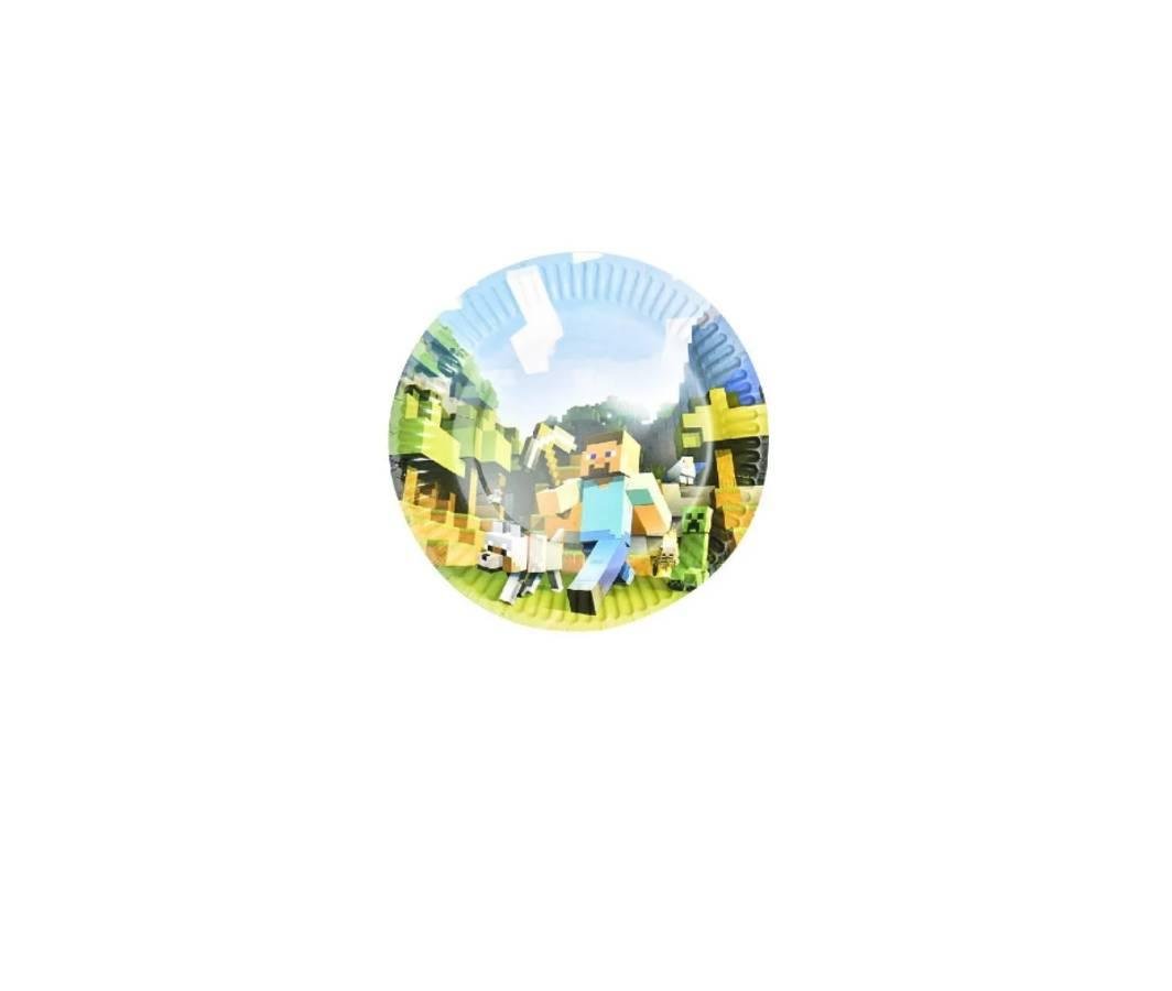 Vienkartinės-lėkštutės-mažesnės-Minecraft-10-vnt.