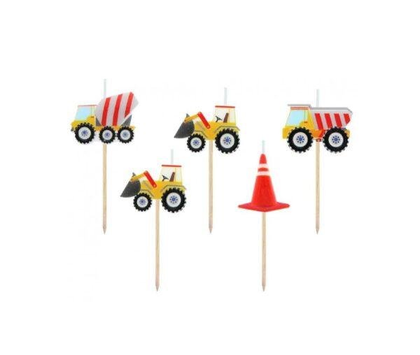 Gimtadienio žvakutės ,,Konstruktorius” 5 vnt.