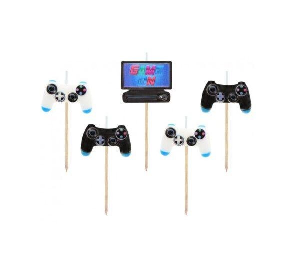 Gimtadienio žvakutės ,,Žaidimas” 5 vnt.