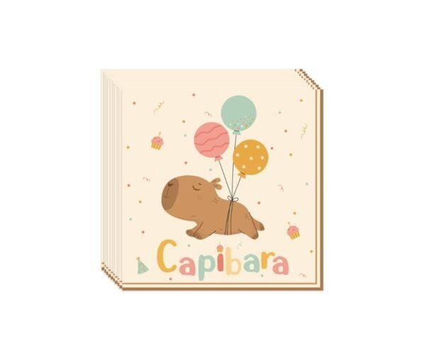 Popierinės servetėlės ,,Kapibara” 20 vnt.